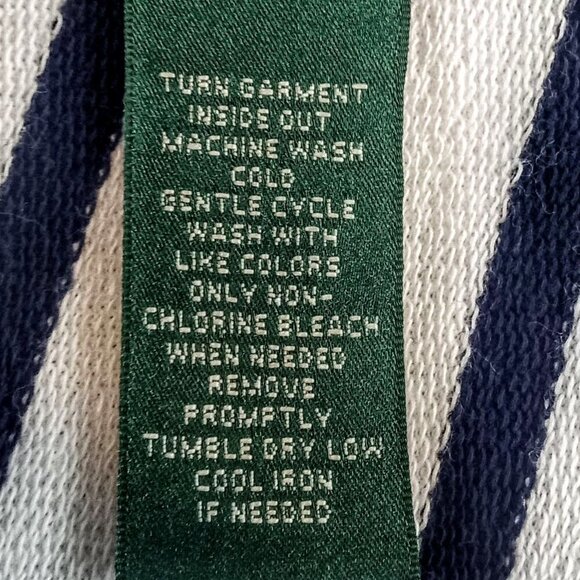 Lauren Ralph Lauren Navy Stripe Cotton Jacket - Picture 7 of 10